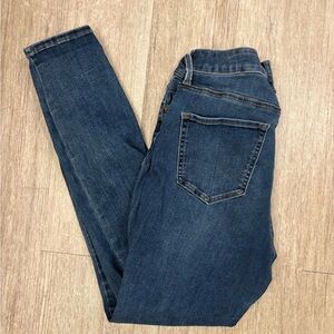 New York & Company Deep Blue Skinny Jeans